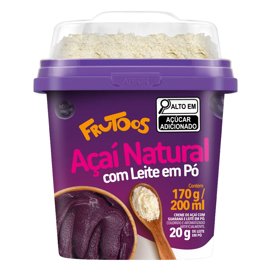 Frutoos Açaí e Leite em Pó 200 ml